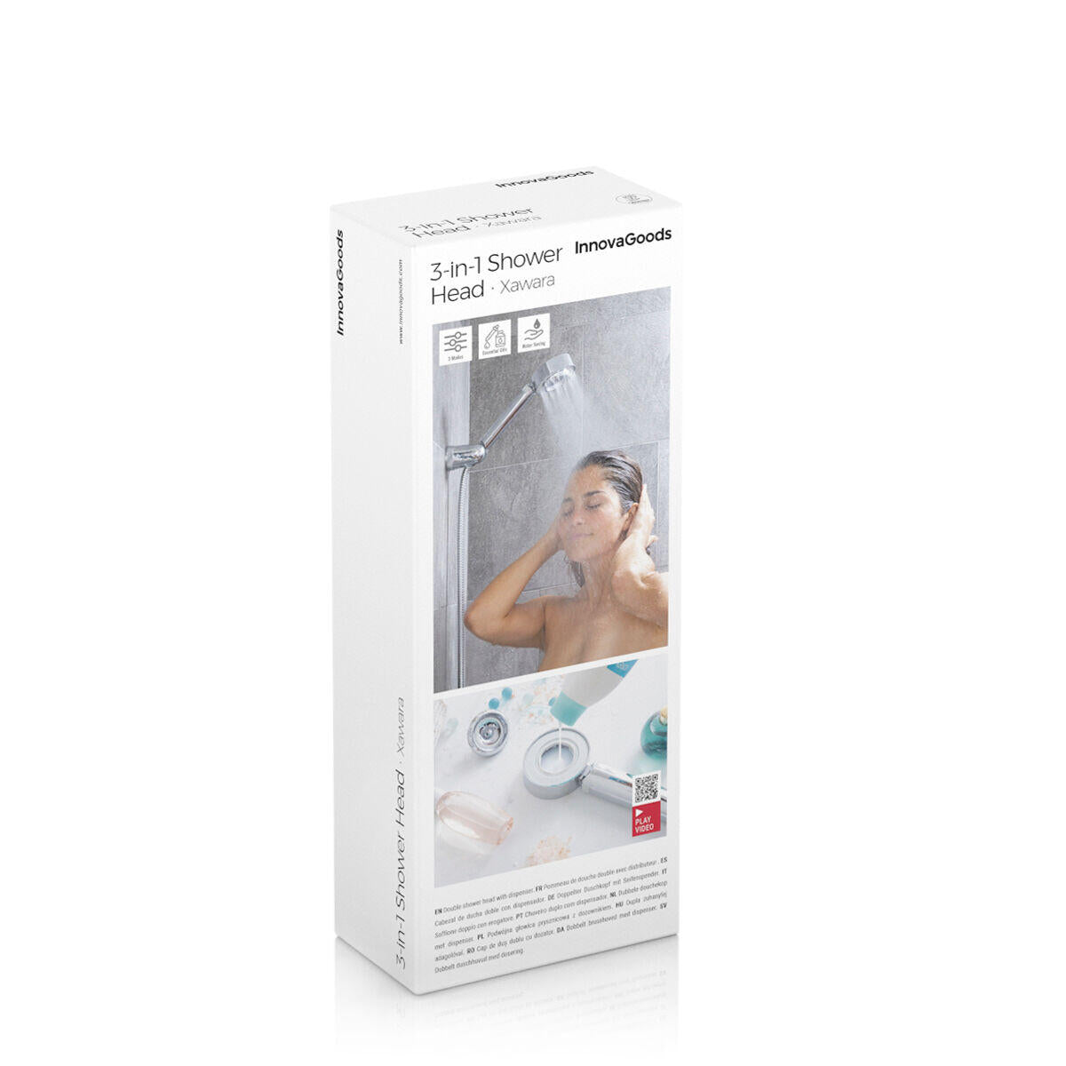 Cabezal de Ducha con Dispensador Integrado 3 en 1 InnovaGoods - Ziora