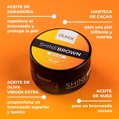 Shine Brown Bronceador Corporal Ouhoe 100g - Ziora™