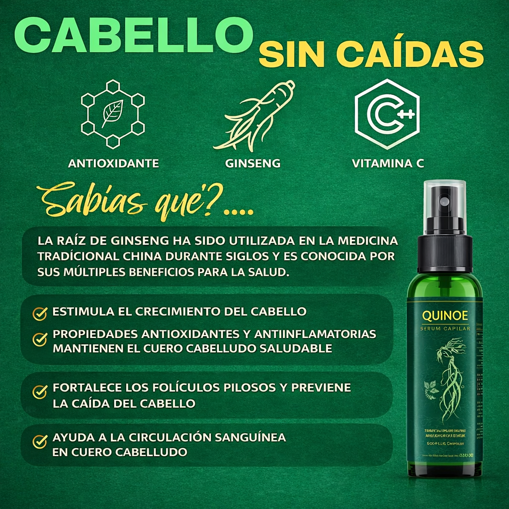 Spray capilar Koreano Ouhoe - Crecimiento acelerado y anticaída - Ziora™
